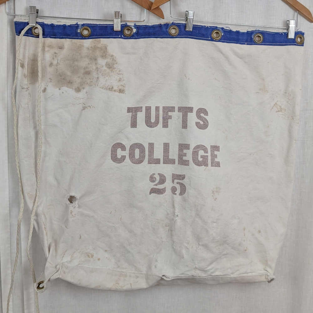 True Vintage Tufts College (University) Canvas Mail Bag